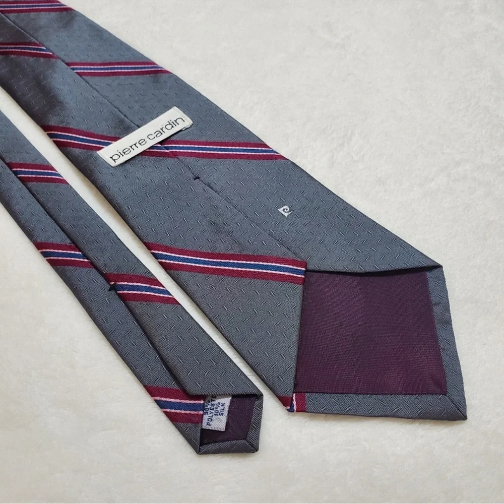 Pierre Cardin Striped Navy Tie‎